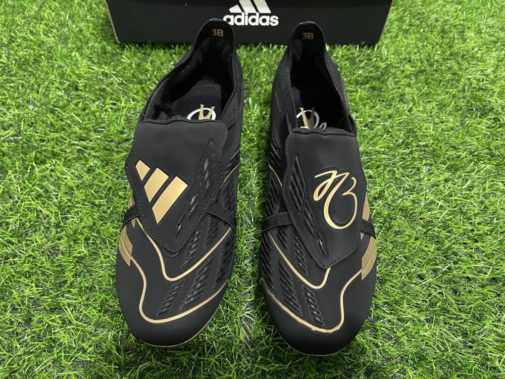 Adidas Predator Elite Tongue FG Football Boots - Black/Gold