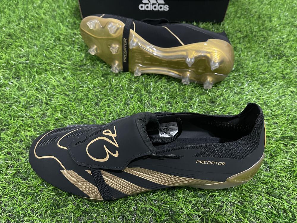 Adidas Predator Elite Tongue FG Football Boots - Black/Gold