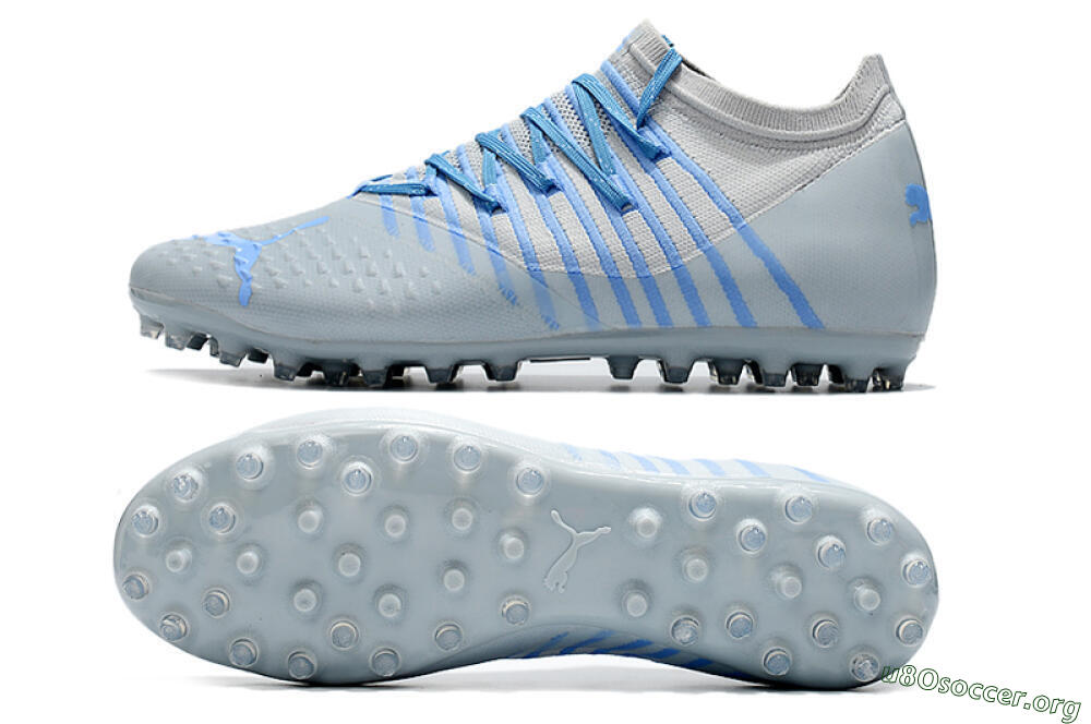 Puma Future Z 1.1 AG Football Boots - Grey/Blue 1
