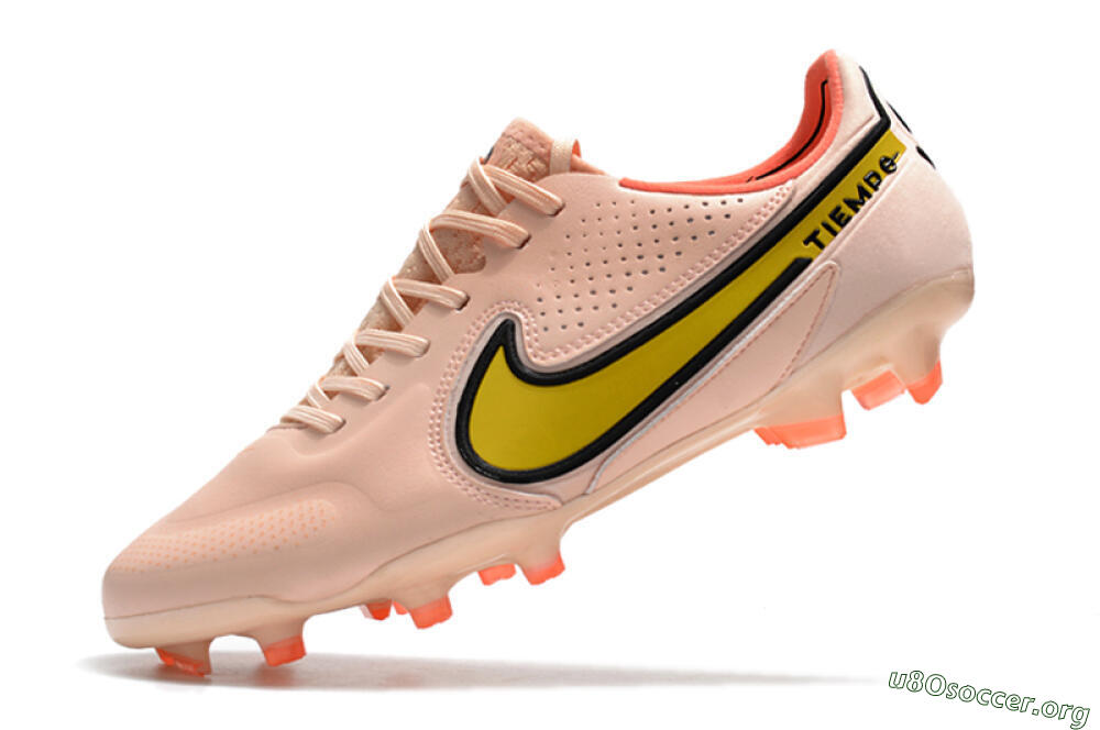 Nike Tiempo Legend 9 Elite FG Football Boots - Pink/Yellow/Black 5