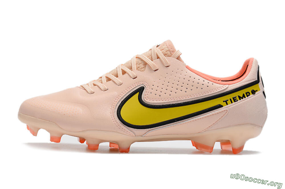 Nike Tiempo Legend 9 Elite FG Football Boots - Pink/Yellow/Black 3