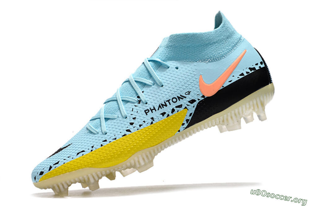 Nike Phantom GT2 DF Elite FG Football Boots - Jade/Yellow/Pink 5