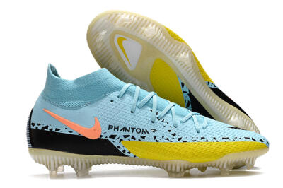 Nike Phantom GT2 DF Elite FG Football Boots - Jade/Yellow/Pink