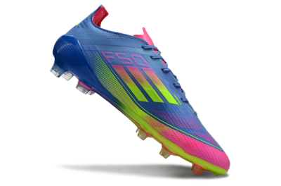 Adidas F50 Elite TF Football Shoes - Blue/Pink/Yellow