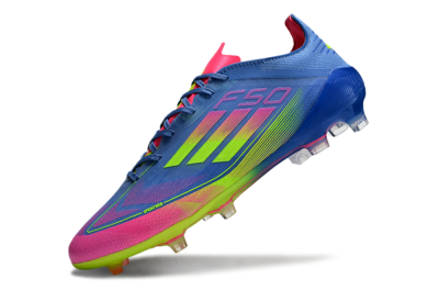 Adidas F50 Elite TF Football Shoes - Blue/Pink/Yellow