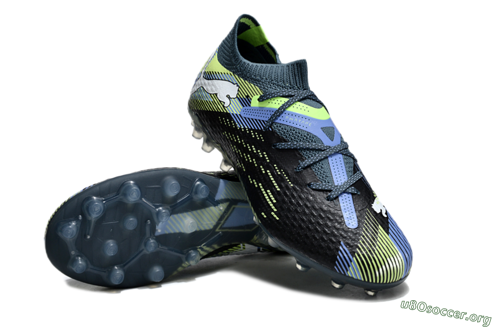 Puma Future Ultimate MG Football Boots - Black/Blue/Yellow 0