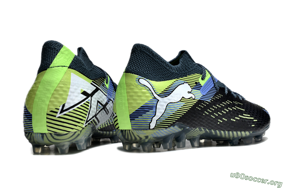 Puma Future Ultimate MG Football Boots - Black/Blue/Yellow 6
