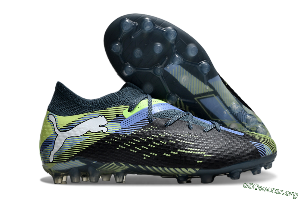 Puma Future Ultimate MG Football Boots - Black/Blue/Yellow 2