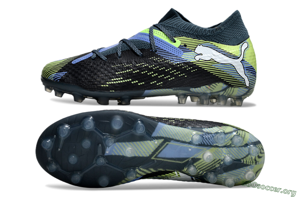 Puma Future Ultimate MG Football Boots - Black/Blue/Yellow 1