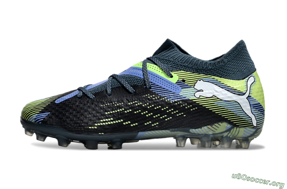 Puma Future Ultimate MG Football Boots - Black/Blue/Yellow 3