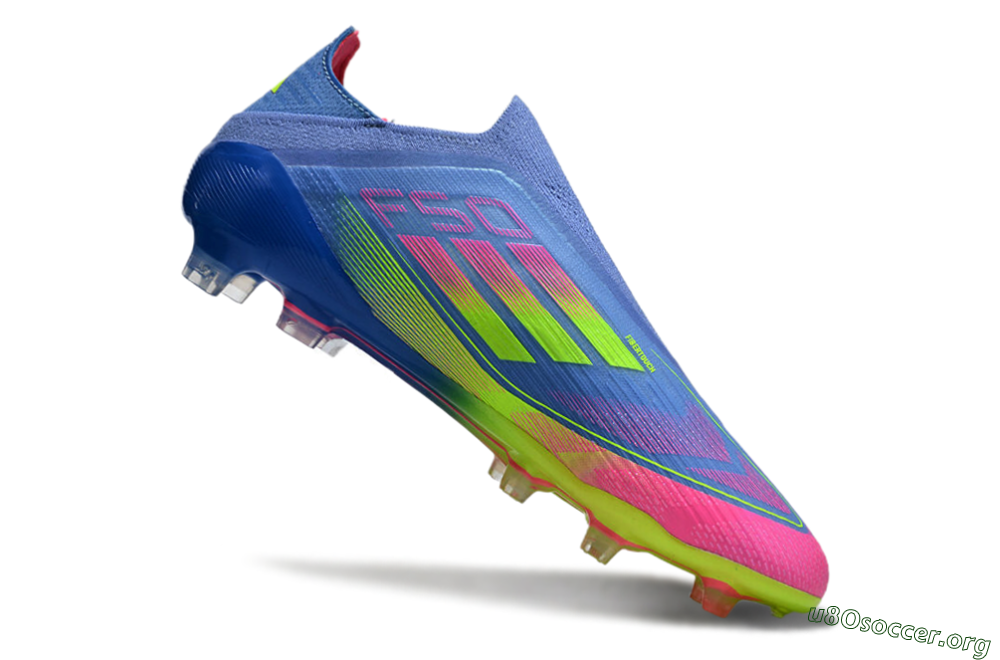Adidas F50 Elite FG Football Boots - Blue/Pink/Yellow 4
