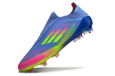Adidas F50 Elite FG Football Boots - Blue/Pink/Yellow