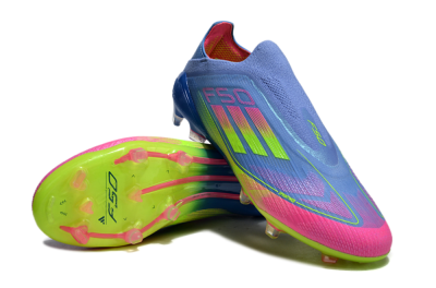 Adidas F50 Elite FG Football Boots - Blue/Pink/Yellow