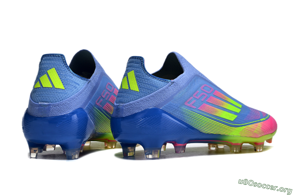 Adidas F50 Elite FG Football Boots - Blue/Pink/Yellow 6