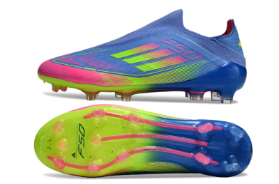 Adidas F50 Elite FG Football Boots - Blue/Pink/Yellow