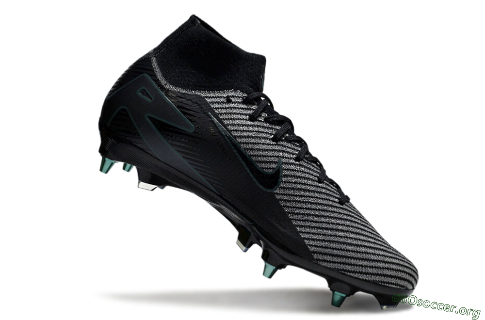 Nike Air Zoom Mercurial Superfly 10 Elite SG Football Boots - Black/Jade 4