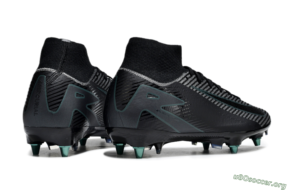 Nike Air Zoom Mercurial Superfly 10 Elite SG Football Boots - Black/Jade 6