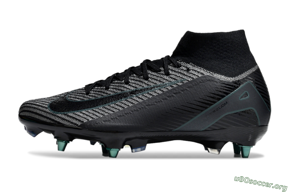 Nike Air Zoom Mercurial Superfly 10 Elite SG Football Boots - Black/Jade 3