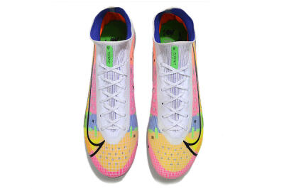 Nike Mercurial Superfly 8 Elite AG Football Boots - White/Pink/Blue/Yellow