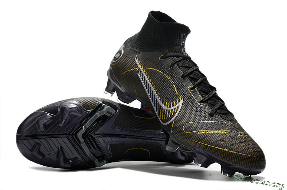 Nike Mercurial Superfly 8 Elite FG Football Boots - Black/Gold/Silver 0