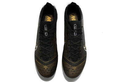 ike Mercurial Vapor 14 Elite FG Football Boots - Black/Gold/Silver
