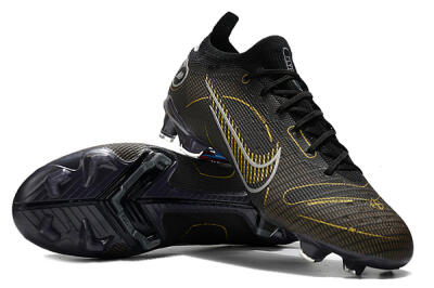 ike Mercurial Vapor 14 Elite FG Football Boots - Black/Gold/Silver