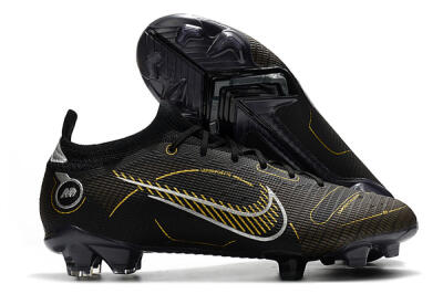ike Mercurial Vapor 14 Elite FG Football Boots - Black/Gold/Silver