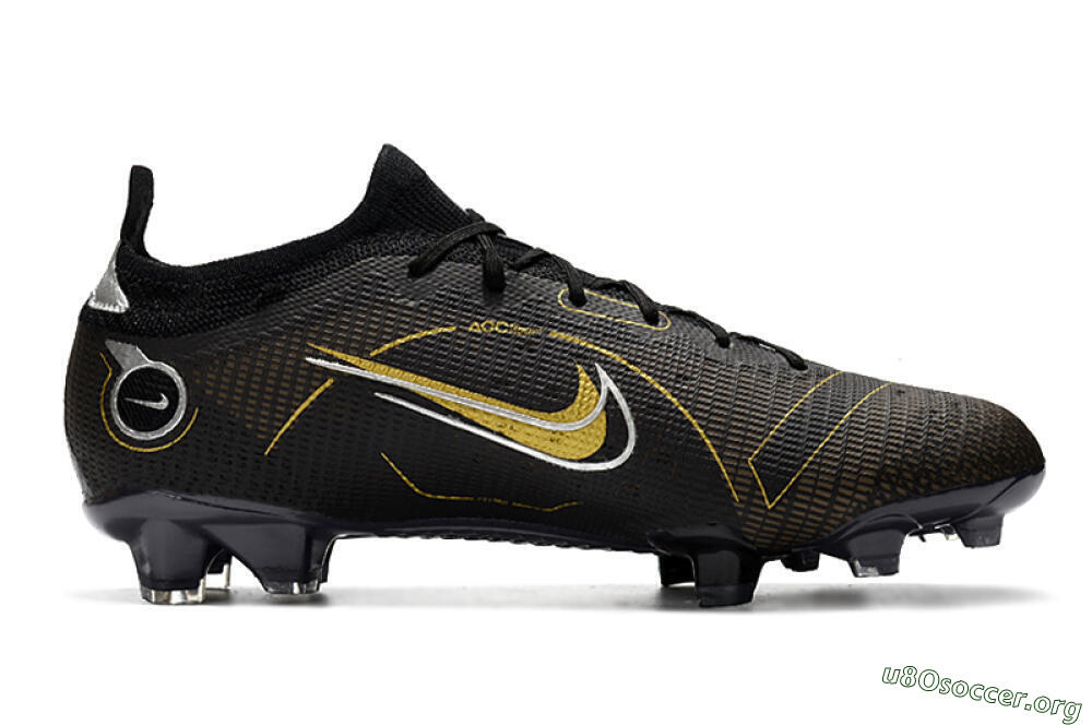 ike Mercurial Vapor 14 Elite FG Football Boots - Black/Gold/Silver 7