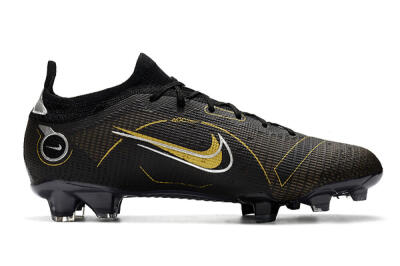 ike Mercurial Vapor 14 Elite FG Football Boots - Black/Gold/Silver