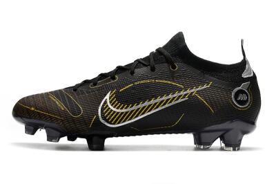 ike Mercurial Vapor 14 Elite FG Football Boots - Black/Gold/Silver