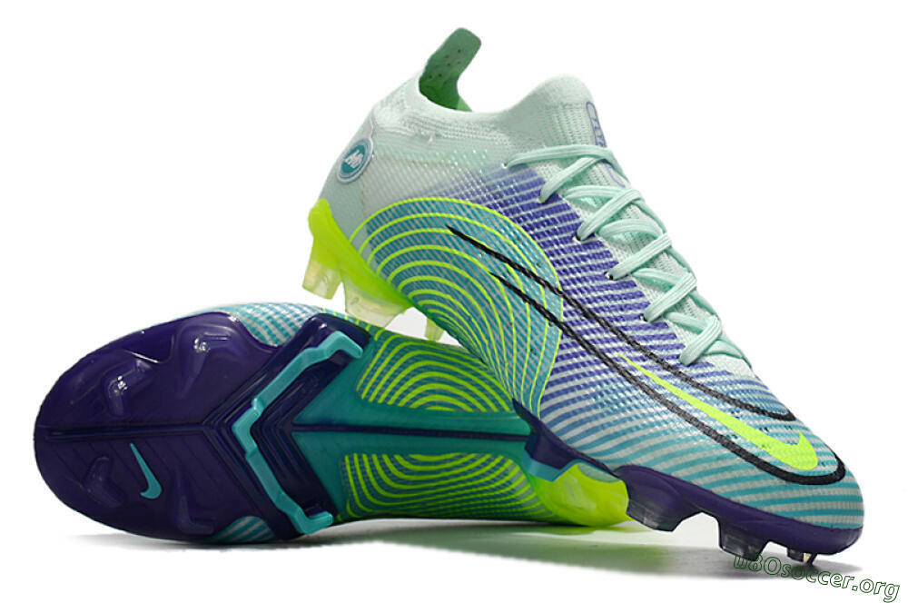 ike Mercurial Vapor 14 Elite FG Football Boots - Blue/Jade/Yellow 0