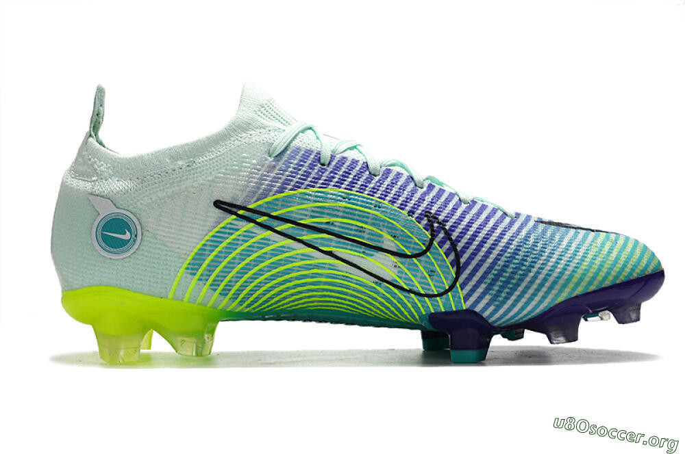 ike Mercurial Vapor 14 Elite FG Football Boots - Blue/Jade/Yellow 7