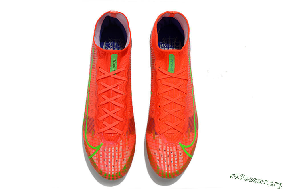 Nike Mercurial Superfly 8 Elite AG Football Boots - Red/Yellow/Silver 4