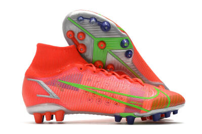 Nike Mercurial Superfly 8 Elite AG Football Boots - Red/Yellow/Silver