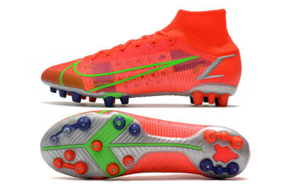 Nike Mercurial Superfly 8 Elite AG Football Boots - Red/Yellow/Silver