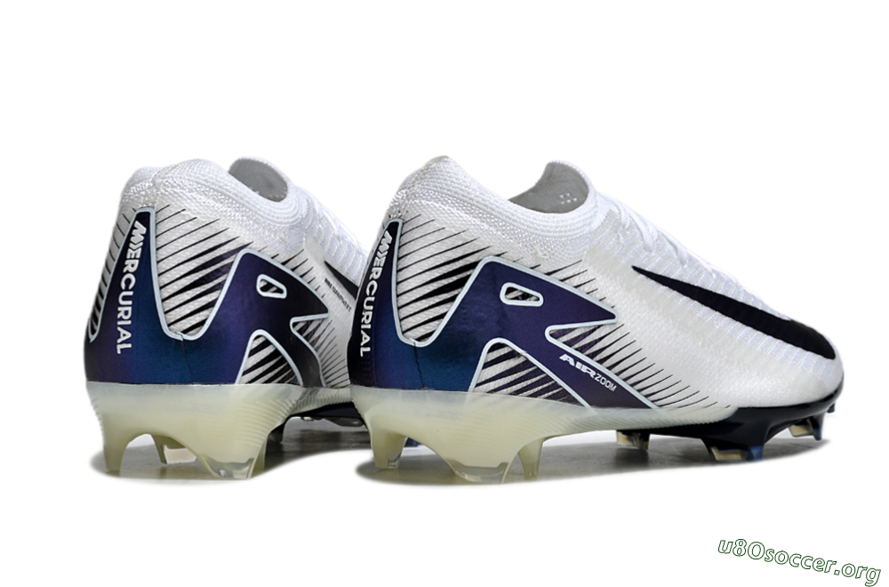 Nike Air Zoom Mercurial Vapor 16 Elite FG Football Boots - White/Blue 6