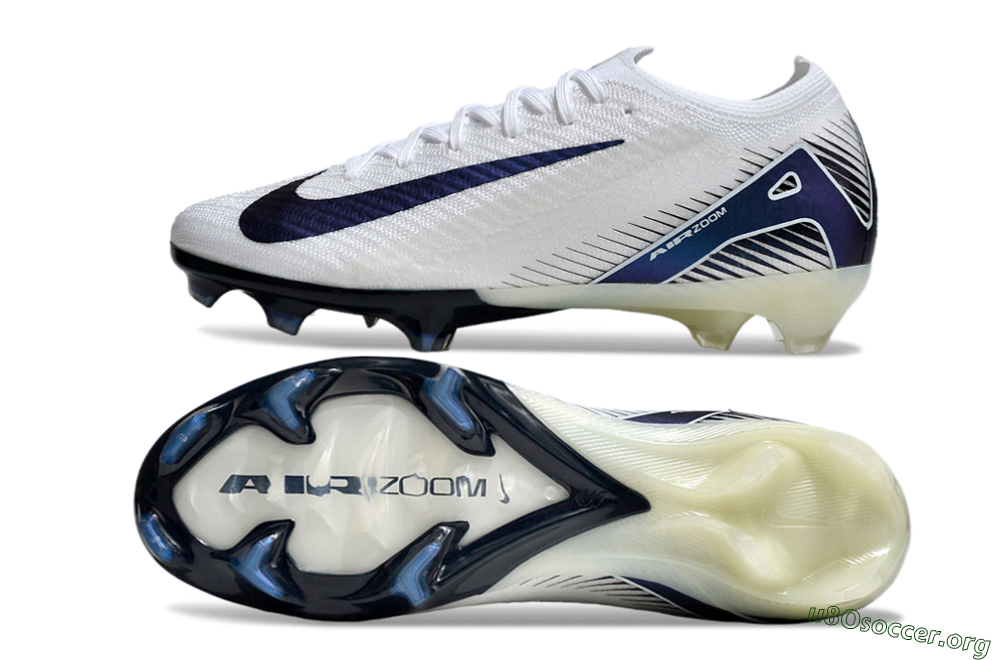 Nike Air Zoom Mercurial Vapor 16 Elite FG Football Boots - White/Blue 1