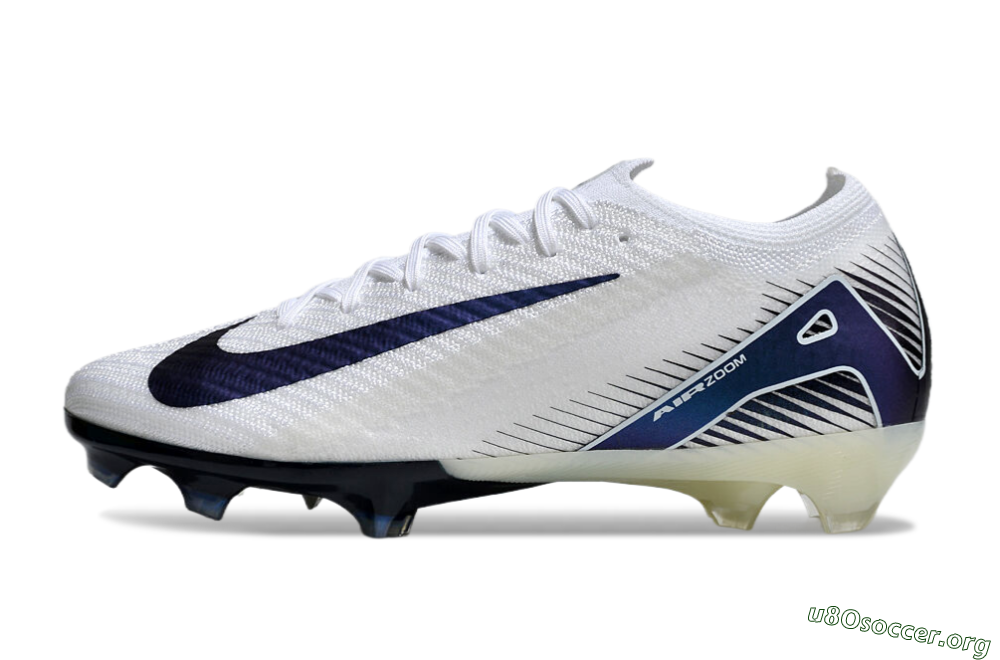 Nike Air Zoom Mercurial Vapor 16 Elite FG Football Boots - White/Blue 3