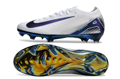 Nike Air Zoom Mercurial Vapor 16 Elite FG Football Boots - White/Blue/Gold