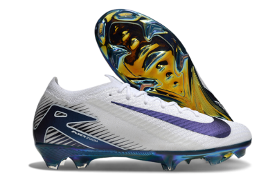 Nike Air Zoom Mercurial Vapor 16 Elite FG Football Boots - White/Blue/Gold