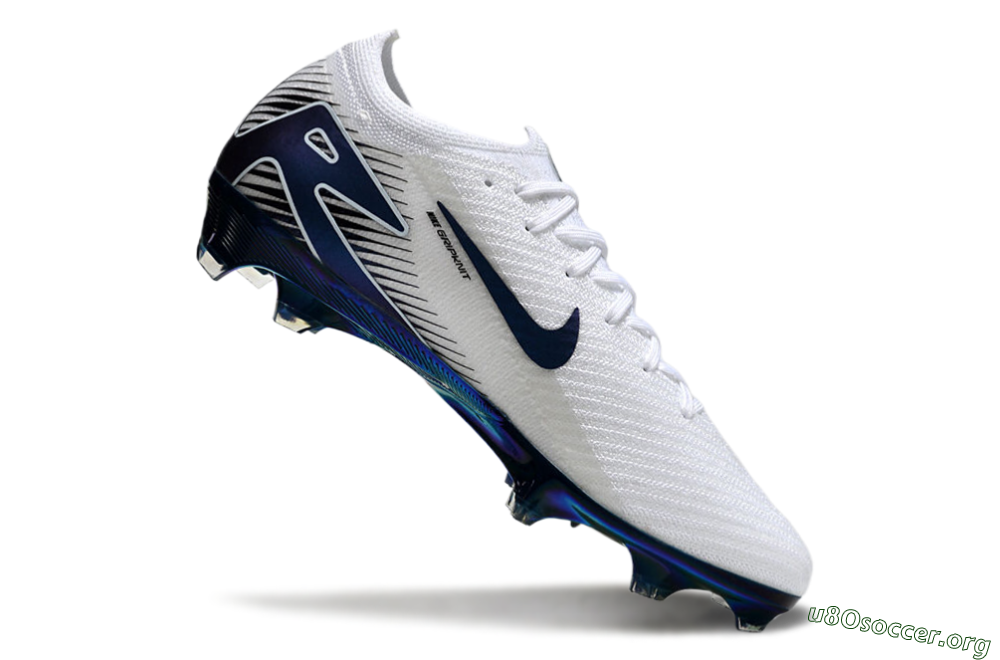 Nike Air Zoom Mercurial Vapor 16 Elite FG Football Boots - White/Blue/Gold 3