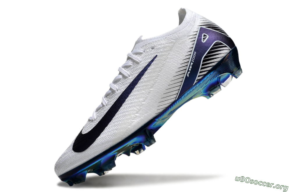 Nike Air Zoom Mercurial Vapor 16 Elite FG Football Boots - White/Blue/Gold 2