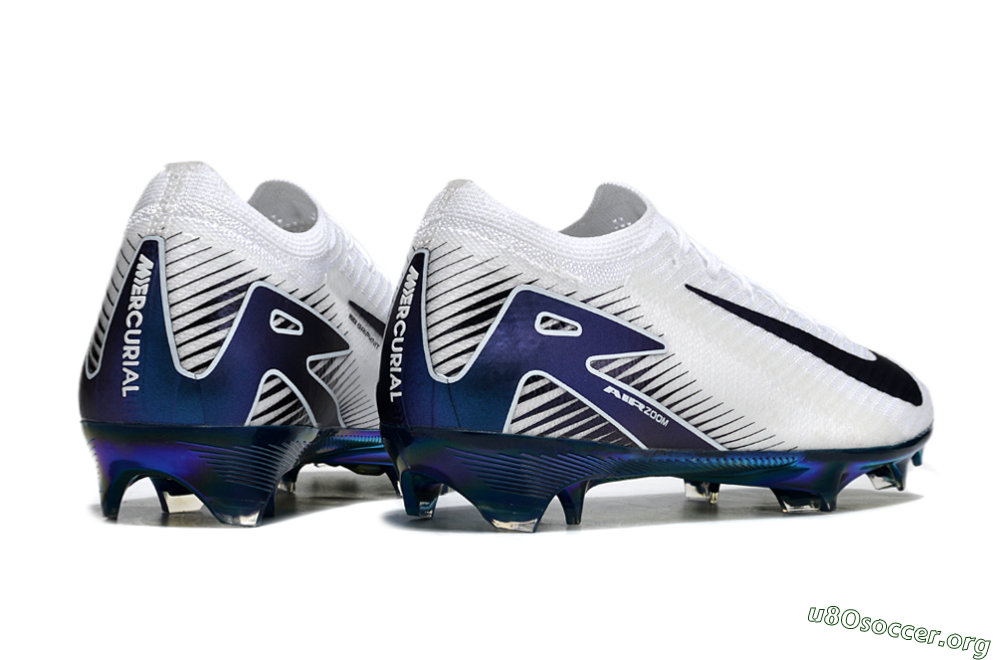 Nike Air Zoom Mercurial Vapor 16 Elite FG Football Boots - White/Blue/Gold 1