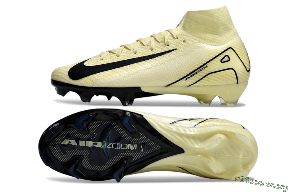 Nike Air Zoom Mercurial Superfly 10 Elite FG Football Boots - Beige/Black/Yellow 1