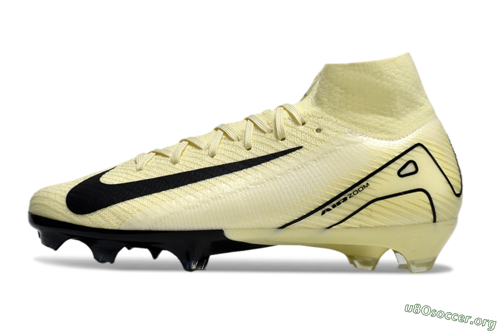 Nike Air Zoom Mercurial Superfly 10 Elite FG Football Boots - Beige/Black/Yellow 3