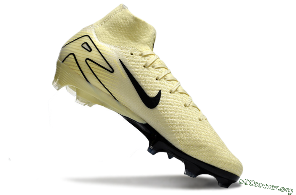 Nike Air Zoom Mercurial Superfly 10 Elite FG Football Boots - Beige/Black/Yellow 4