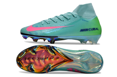 Nike Air Zoom Mercurial Superfly 10 Elite FG Football Boots - Jade/Pink/Yellow