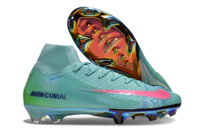 Nike Air Zoom Mercurial Superfly 10 Elite FG Football Boots - Jade/Pink/Yellow