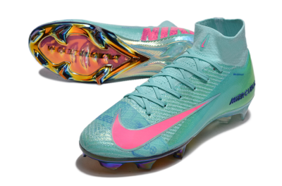 Nike Air Zoom Mercurial Superfly 10 Elite FG Football Boots - Jade/Pink/Yellow