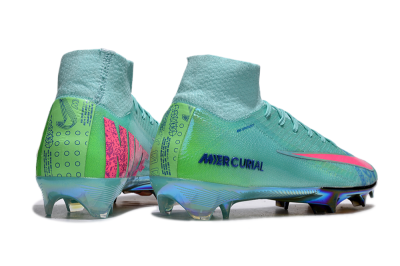 Nike Air Zoom Mercurial Superfly 10 Elite FG Football Boots - Jade/Pink/Yellow